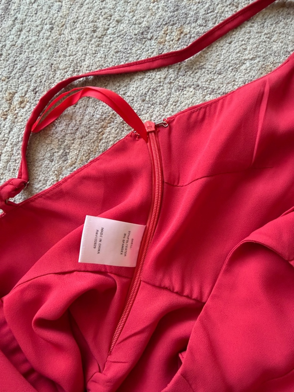 superdown Red Ruffle Hem Cami Top - Picture 4 of 7